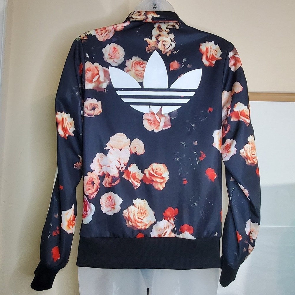 Adidas Originals Firebird Floral Roses Track Jacket Small - Picture 7 of 9